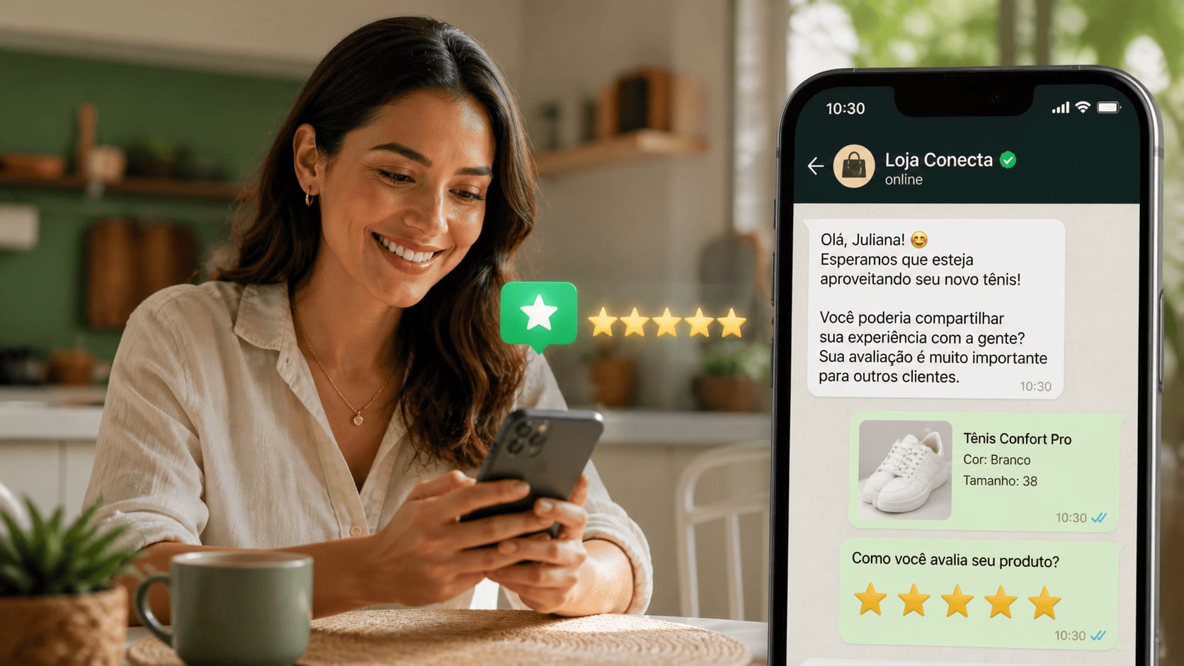 Como coletar avaliações e reviews pelo WhatsApp