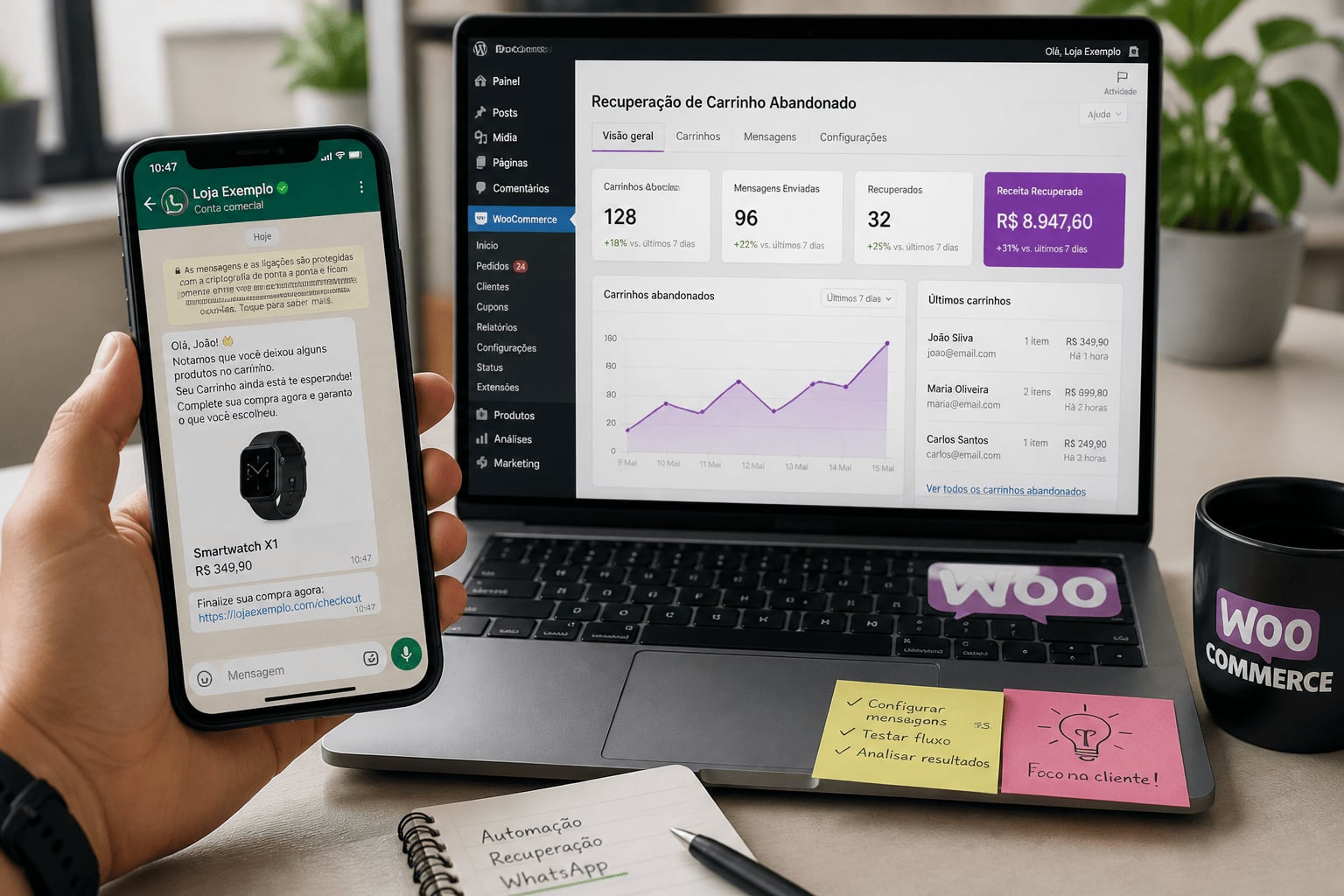 Recuperar carrinho abandonado no WooCommerce