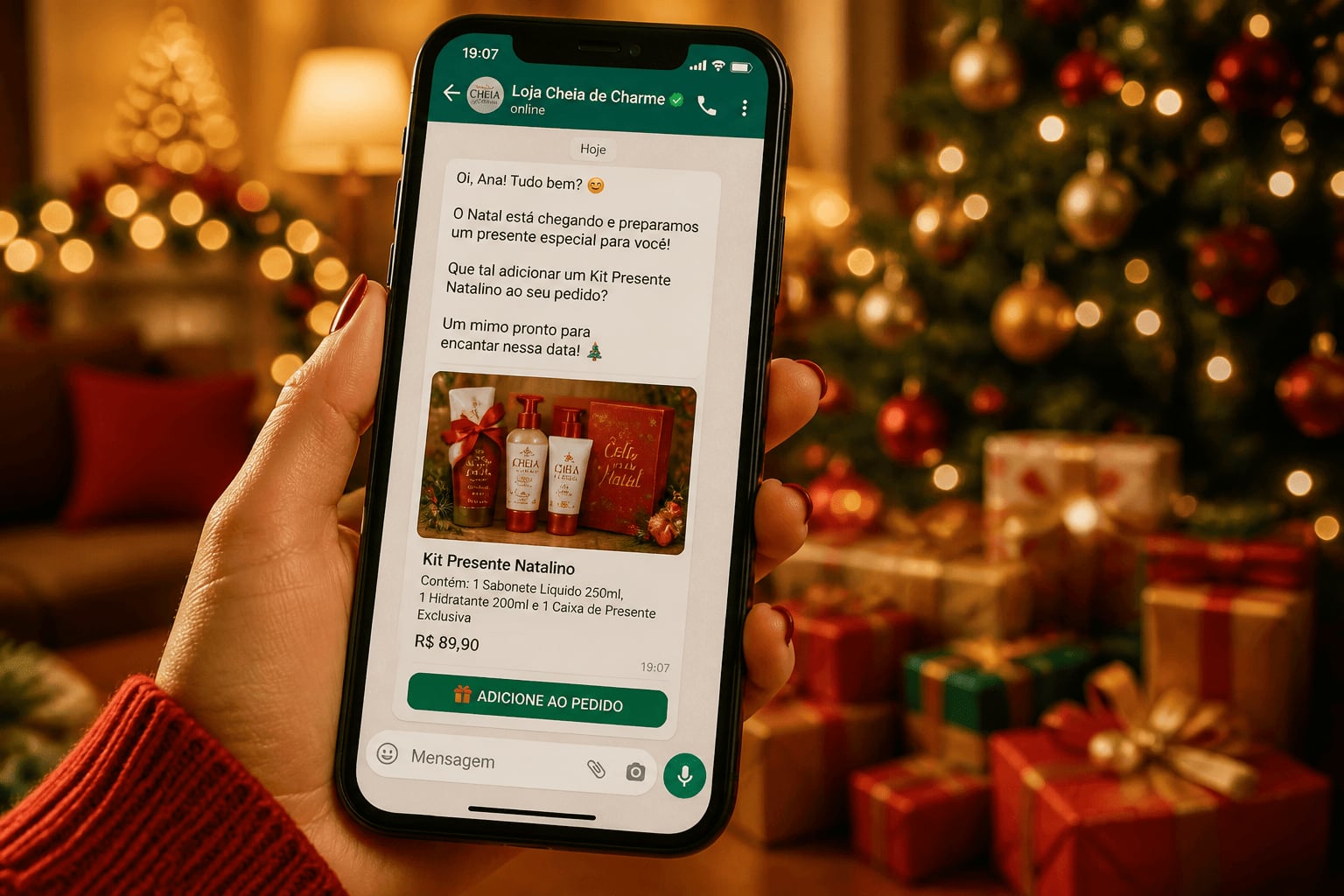 WhatsApp no Natal para aumentar o ticket médio