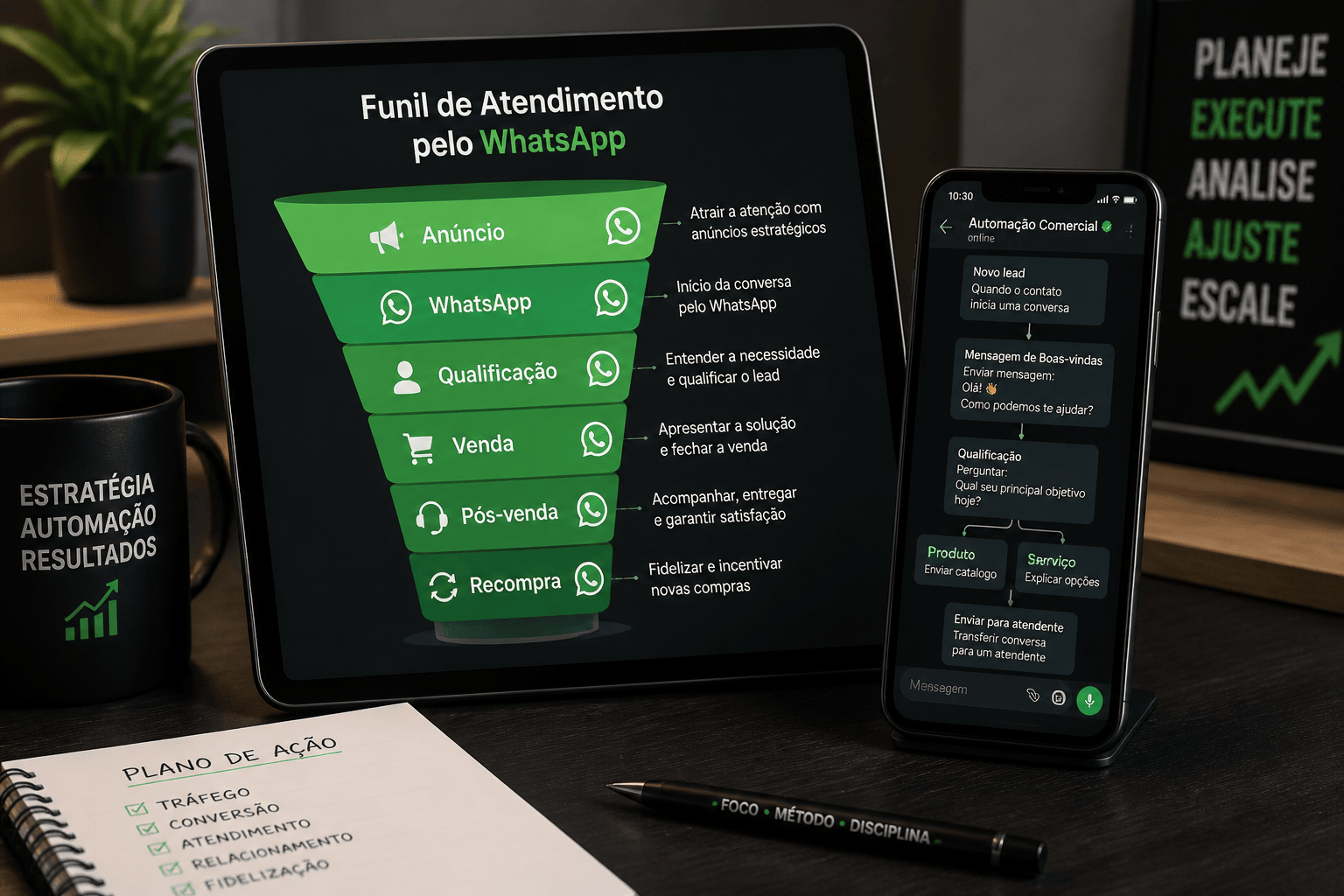Funil de vendas completo pelo WhatsApp (do anúncio à recompra)