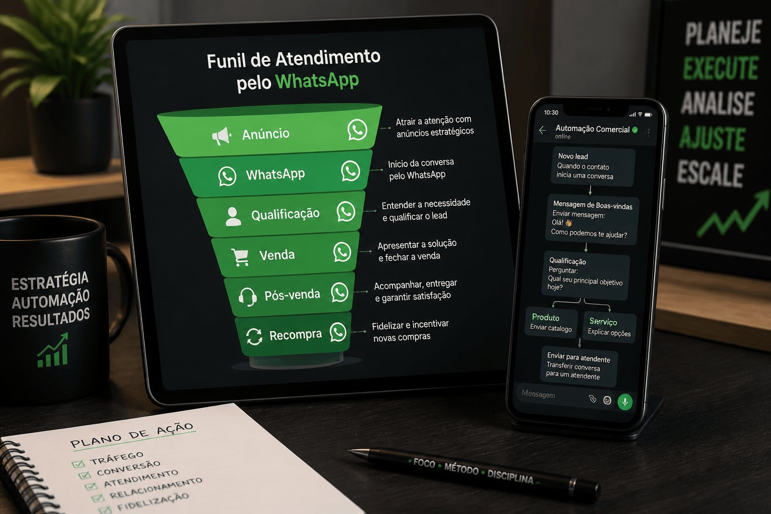 Funil de vendas completo pelo WhatsApp