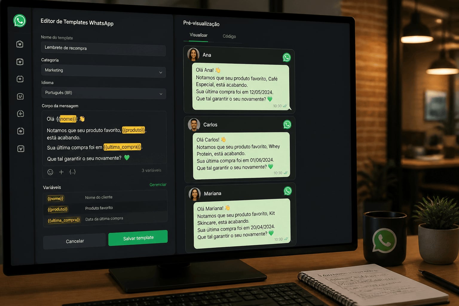 Personalização em escala no WhatsApp