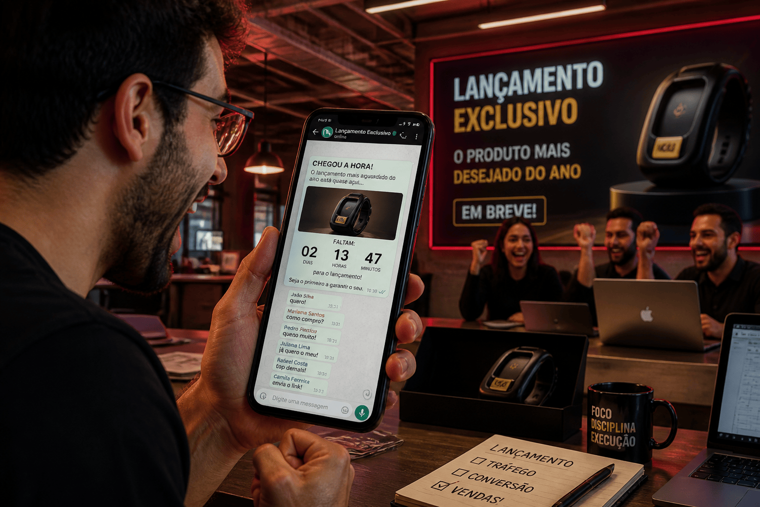 WhatsApp como canal de lançamento de produto
